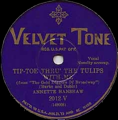 Tip-Toe Thru The Tulips With Me - Velvet Tone 2012V